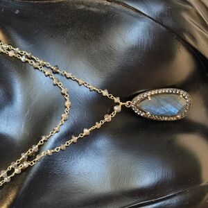 Elegant Gold and Silver Pendant Necklace